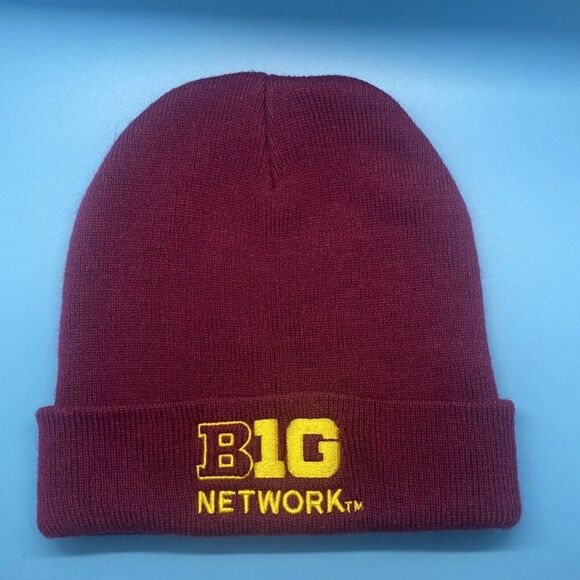 Big 10 Network Beanie Maroon And Gold Gophers‎ University Of Minnesota Ski-U-Mah - Picture 1 of 2
